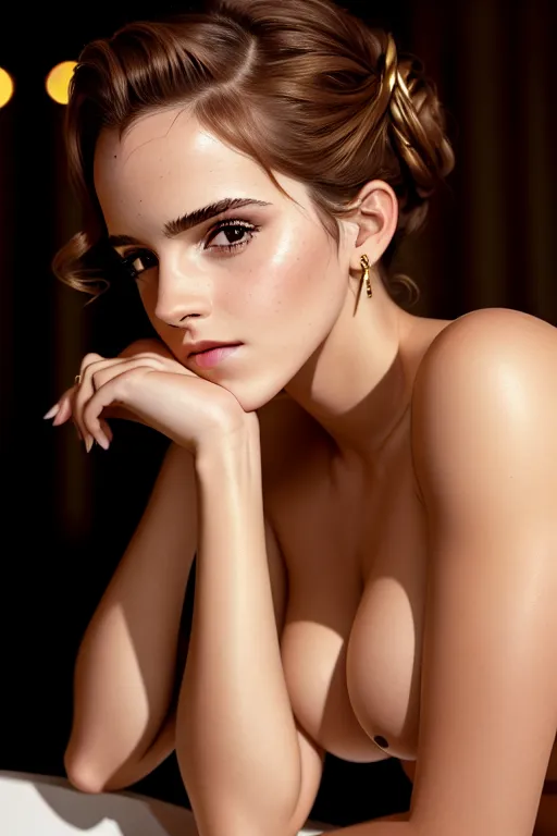 Dopamine Girl A Photo Shot Of Emma Watson Naked Sitting At The Party