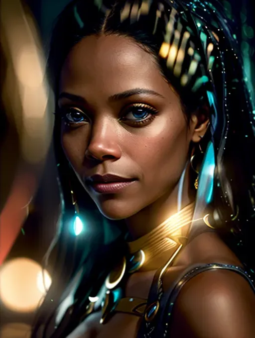 Dopamine Girl Zoe Saldana Deep Photo Depth Of Field Ferrania P30