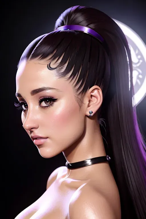 Dopamine Girl A Realistic Concept Art Of Ariana Grande Wearing Black