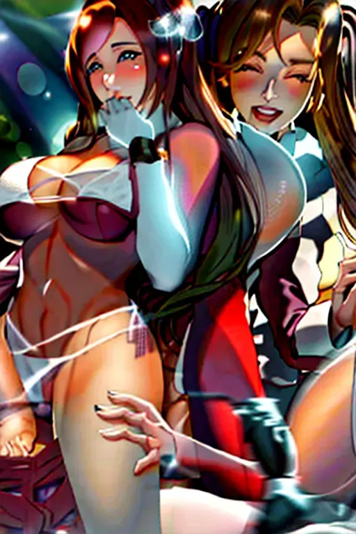 Dopamine Girl Tifa Cunnilingus Aerith Tifa Lockhart Cunnilingus