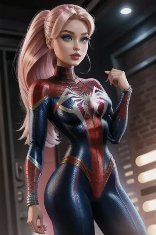 Dopamine Girl Barbie As Spiderman MXx3eg10z4n