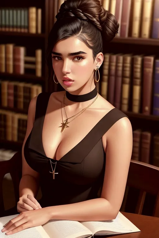 Dopamine Girl A Color Pencil Draw Of Dua Lipa Wearing Priest Clothes