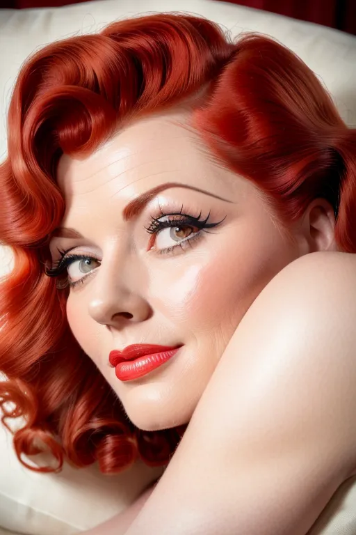 Dopamine Girl S Lucille Ball Head Lying On Pillow Extreme Facial