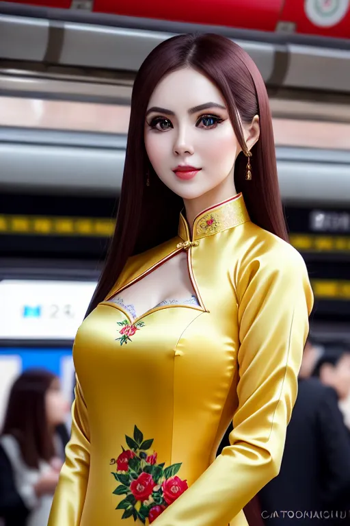 Dopamine Girl A Photograph Of Anastasia Makeeva Wearing Ao Dai