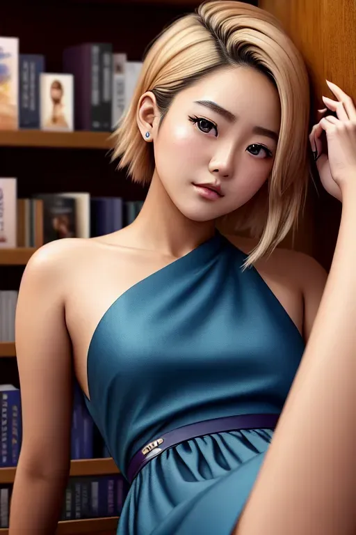 Dopamine Girl A Digital Painting Of Kaori Miyazono Wearing Frock