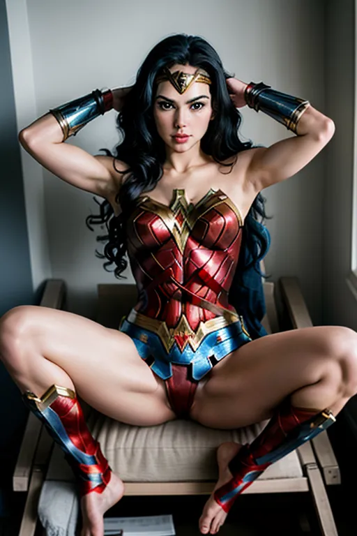 Dopamine Girl A Photograph Of Wonder Woman Naked Spreading Her Legs