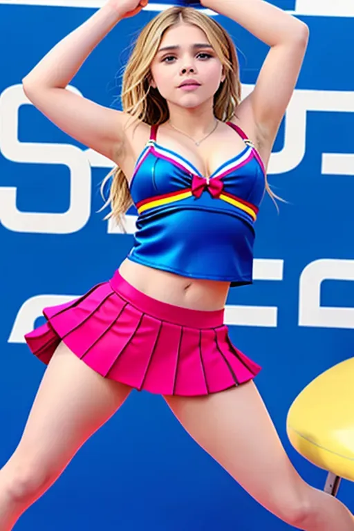 Dopamine Girl Chloe Grace Moretz Dressed As A Slutty Cheerleader