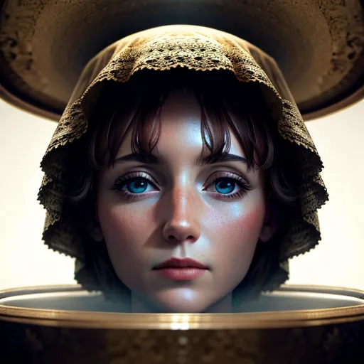 Dopamine Girl 8k Photorealistic Photo Of A Head Inside A Vigina