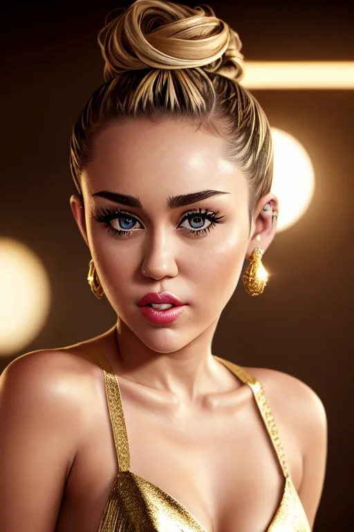 Dopamine Girl A Photograph Of Miley Cyrus Standing Indoor Five