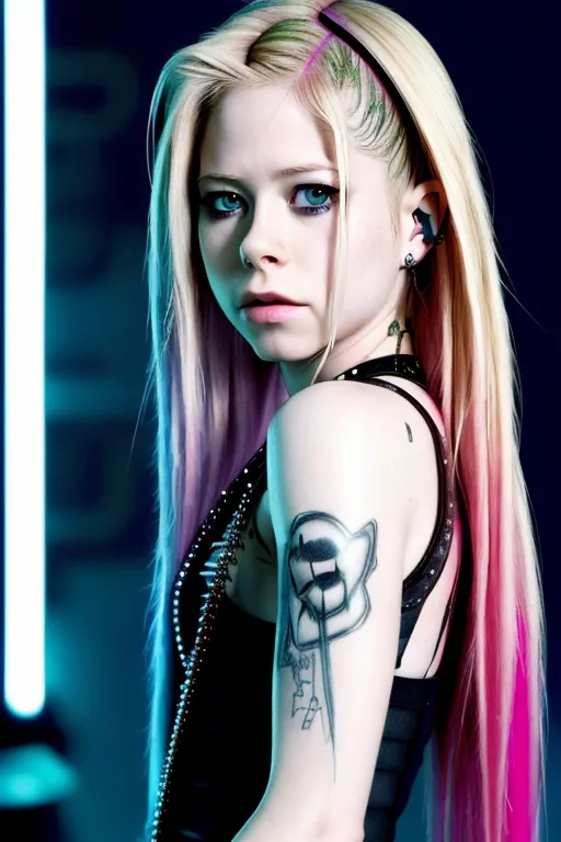 Dopamine Girl Avril Lavigne Naked Perfect Face High Quality Face