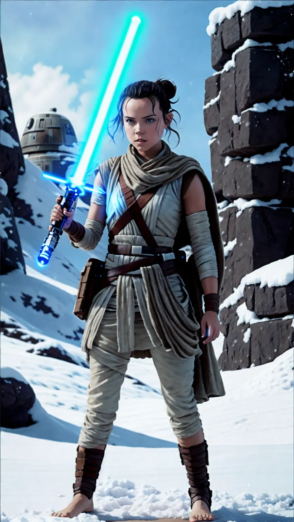 Dopamine Girl Rey Skywalker Fully Nude Anatomically Correct Lies My