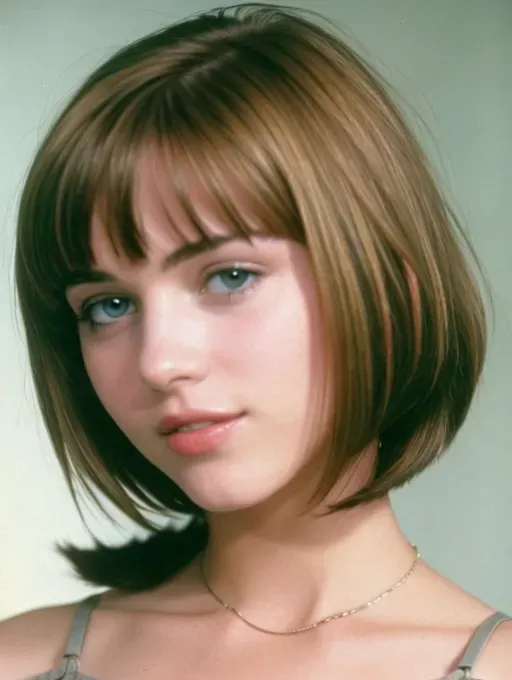 Dopamine Girl Bob Cut Hair Extreme Quality Extremely Detailed Face