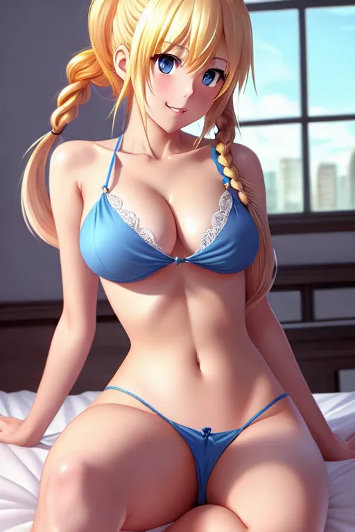 Dopamine Girl A Concept Art Of Chitoge Kirisaki Naked Sitting On The