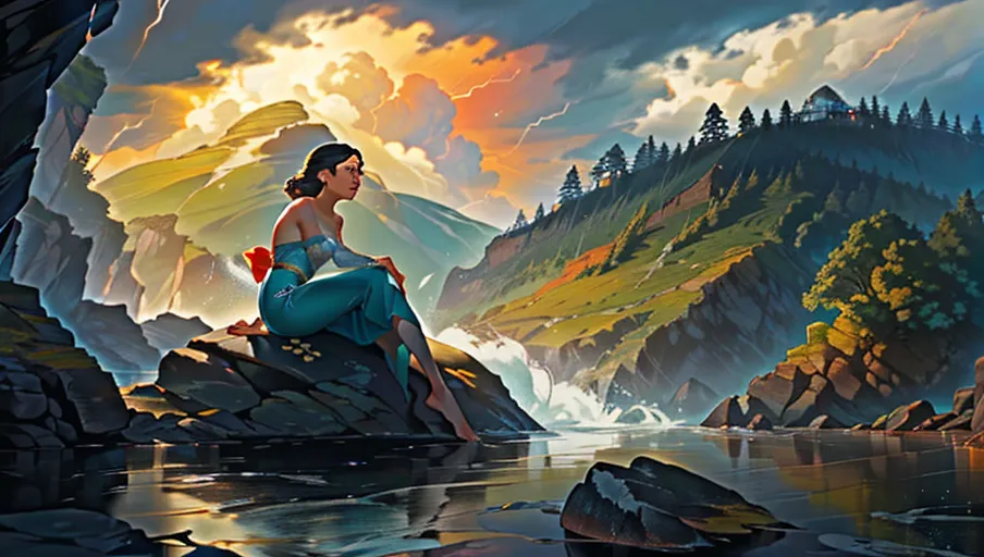 Dopamine Girl A Painting Of Capturing An Irish Selkie Lass Disney