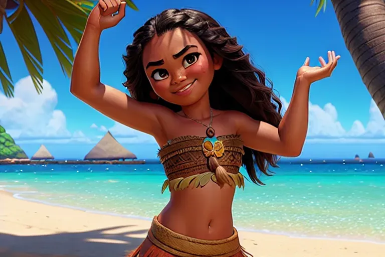 Dopamine Girl Moana From The Movie Moana Naked Unreal Engine