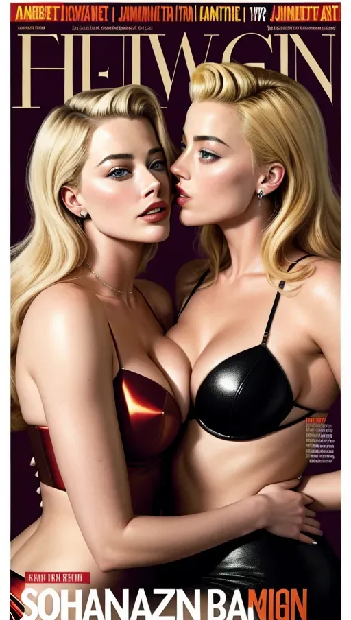 Dopamine Girl Magazine Cover Lesbian Couple Domination Scarlett