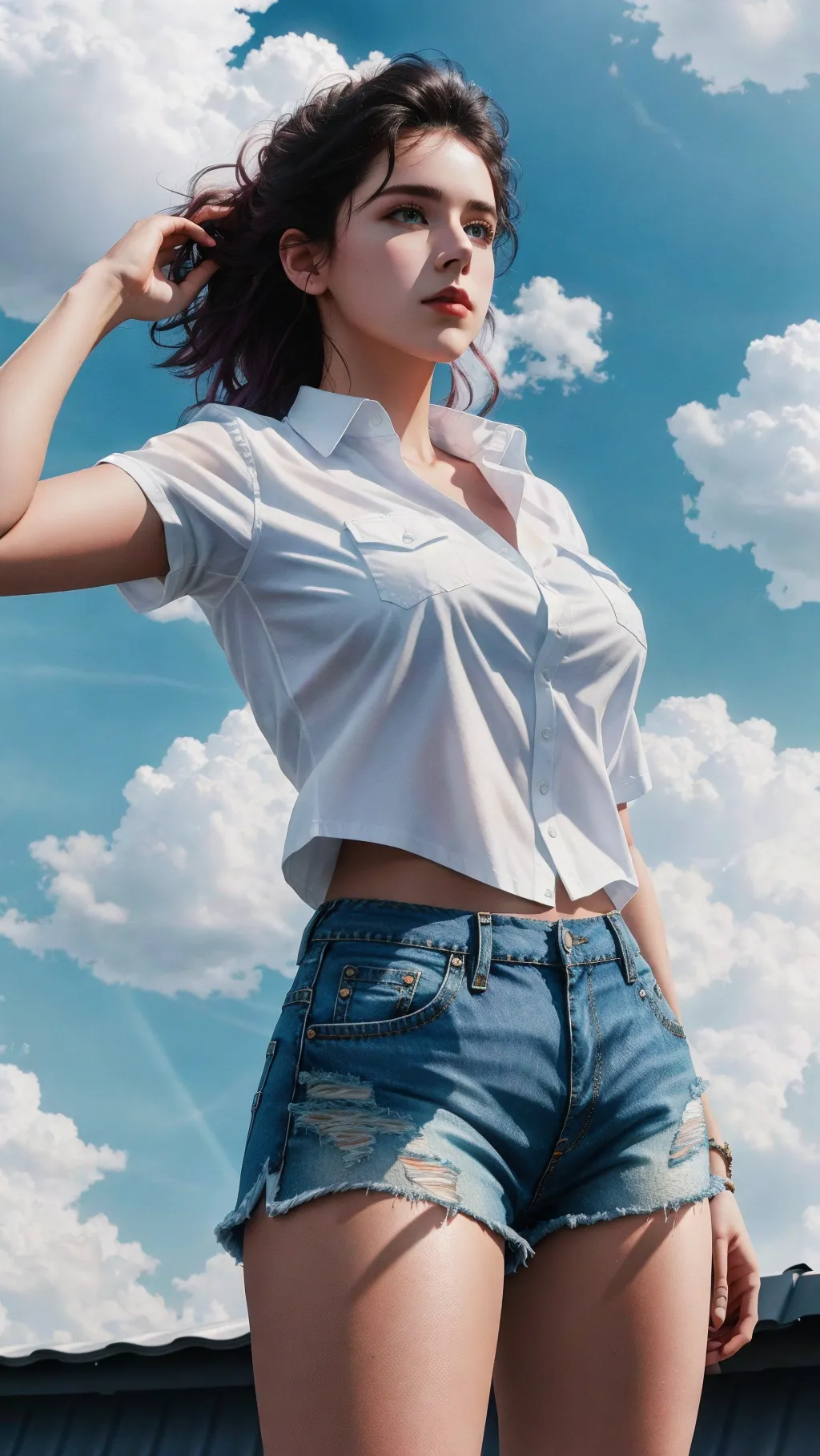 Dopamine Girl K Raw Photo Masterpiece Open White Shirt Exposed