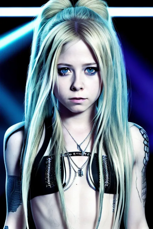 Dopamine Girl Avril Lavigne Naked Perfect Face High Quality Face