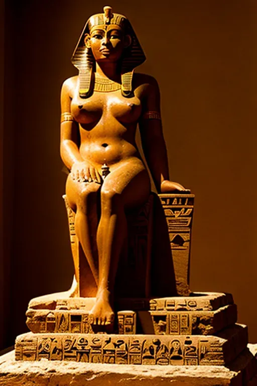 Dopamine Girl Ancient Egyptian Naked Heiroglyphics Sphinx Yex Aoa Exd