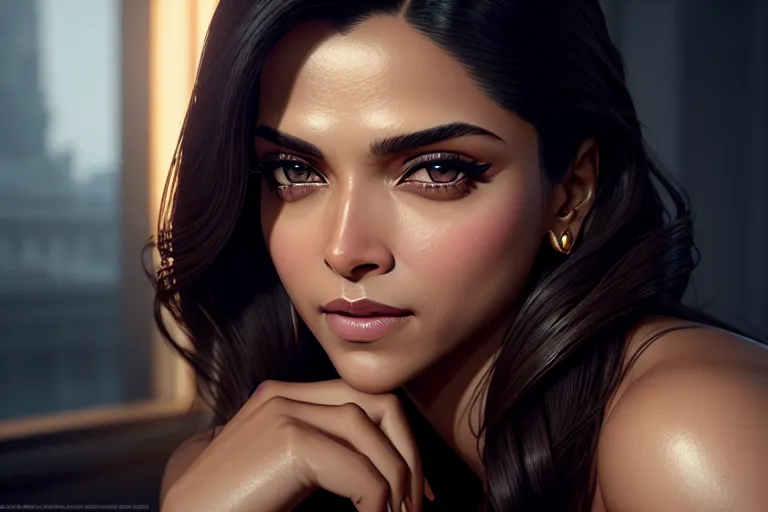 Dopamine Girl A Illustration Of Deepika Padukone Naked Lying Amazing