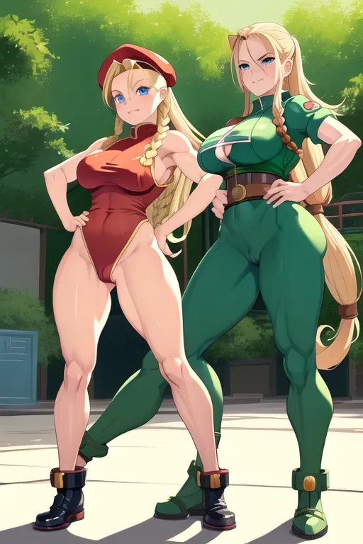 Dopamine Girl Cammy Street Fighter Sexy Naked With Hairy Blonde Pussy