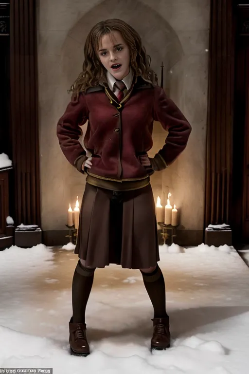 Dopamine Girl Emma Watson As Hermione Granger In A Christmas Bikini