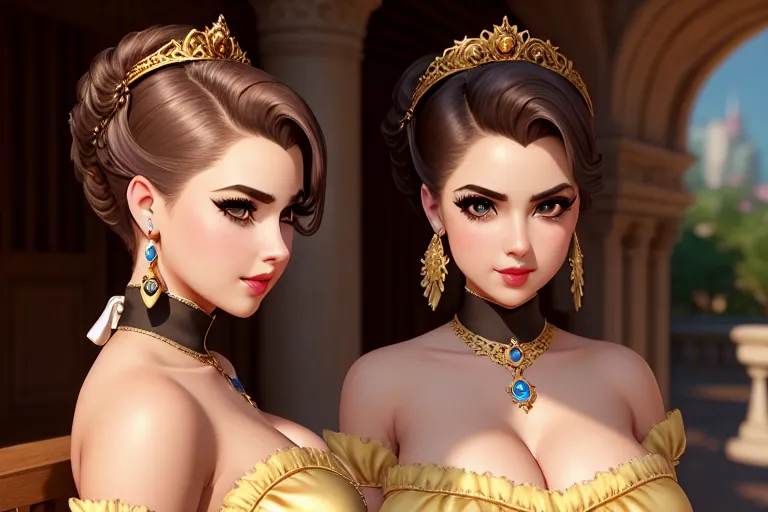 a photograph of,a maid,wearing princess dress,outdoor,big breasts,five fingers per hand,undercut hair,charming face,beautiful lips,detailed large eyes,curved eyebrows,curved eyelid,smooth skin,peaceful,wearing golden ring,artstation,smooth,bokeh,professional,highly detailed