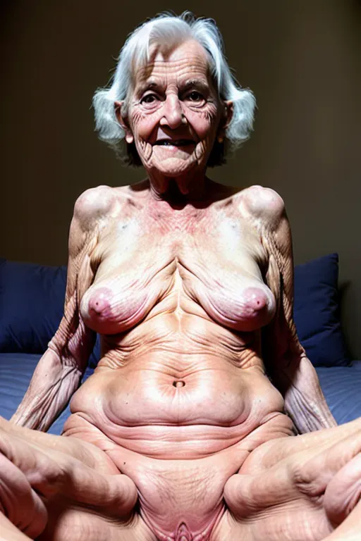 Granny 70 years old nude frontview