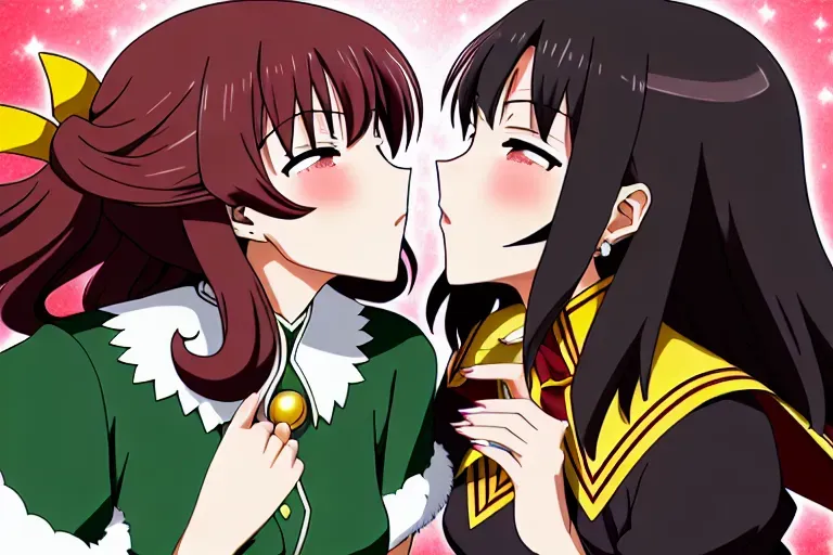 Megumin, kissing, tatsumaki