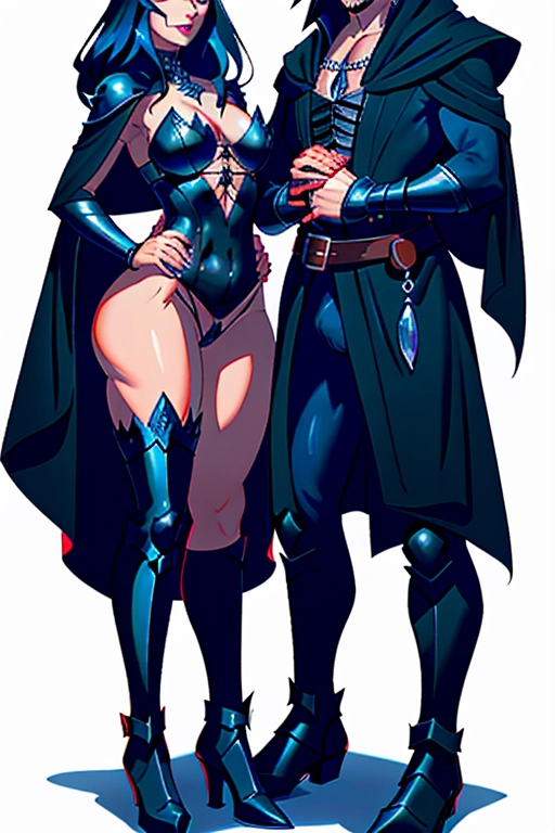 We see a (((couple))), a man and a woman, a medieval witch comforting a dashing knight, (the witch has beautiful black hair), she has soft thin eyebrows, she has green cat-like eyes, concave nose, soft cheeks, full lips, narrow chin, she has a thin figure, with cute breasts, thin waist, curvy hips, bubble butt, full thighs, cute feet, she is wearing a pointed witches hat, black witch robes, she is disrobing, she is exposing her vagina to the knight, (the knight is a dashing red head), he has defined eyebrows, he has blue eyes, concave nose, strong cheeks, strong chin, red beard, he has a mucular frame, biceps, triceps, abs, he is wearing a knights apparel, he still has pants and boots on, the with and the night are in a cottage, they are fixing to have sex, ((high definition)), ((4k quality)), (excellent lighting), (great shading), pristine detail, (very clear picture), ((beautiful vibrant colors)), (accurate at lower prompt guidence), ultra realistic, (((five fingers per hand))).
