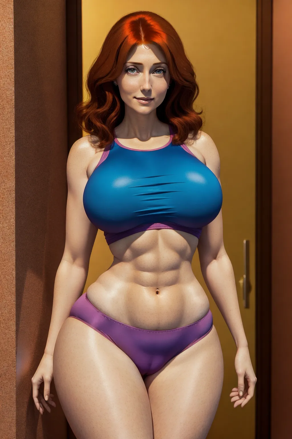 Dopamine Girl - A photograph of Lois Griffin, defined cameltoe, beautiful  young face, gorgeous slight smile, huge breasts, narrow waist, wide hips,  thick thighs, hyper realistic, 8k, high quality 4AVLRlOe3by