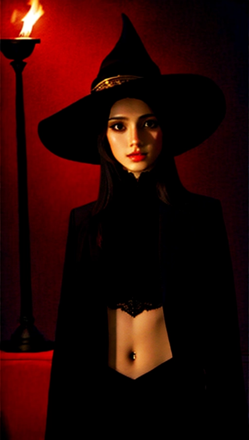 Pussy sorceress, dark fantasy