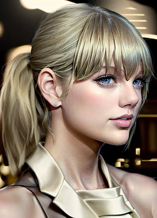 Dopamine Girl Taylor Swift Completely Naked Fringes With Front Bangs Beautiful Eyes