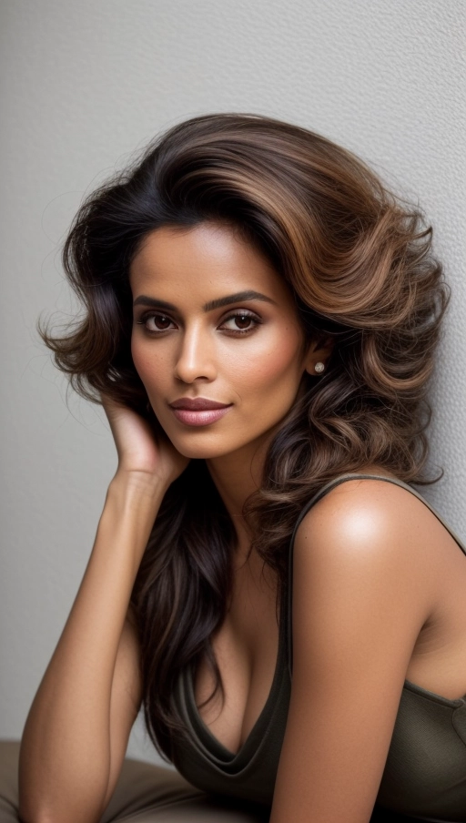 Origin and Demographics - solo Djiboutian, mid-20s, athletic build,
(((Pose and Position - lying flat ))), looking directly at the camera with a slight, confident smile,
Facial Features - Warm, inviting eyes, a straight nose, and full lips that hint at a smirk, contributing to a mysterious aura,
Hair and Fashion - Dark hair styled in a voluminous bouffant, paired with flowy, earth-toned Boho-chic attire, accentuating the models laid-back yet fashionable style,
Camera and Lighting - Use a DSLR with a 50mm lens, opting for soft, natural lighting to highlight the models features and the texture of the clothing. A slight overhead angle to emphasize the bouffant hairstyle and the elegance of the pose, (((lying flat))), full body, <lora:dpmg_imminent_fuck:1.5>