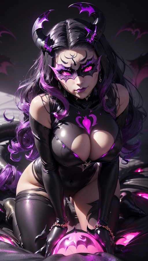 best quality, (((ultra high res))), (((detailed face and eyes))), (perfect face), (big shining heart choker), earrings, jewelry, (((big glowing succubus mark))), ((((big glowing succubus bodymark)))), (conjuring), witch, ((very long voluminous hair)), (((black gloves))), (((black hair))), (((symbiote goo hair))), (((golden bracelet))), (((huge golden hair cuff))), (((black skintight neckholder))), ((face closeup)), lipstick, (((((black demon tail))))), ((black long sleeves)), ((purple glowing heart)), (((demon mark))), heart on womb, (((((bright purple glowing skin tone))))), (((straight black hair))), ((purple glowing clothes)), ((purple luminescent)), ((((purple luminescent skin tone)))), (((purple skin))), (((huge cameltoe))), ((((purple goo everywhere)))), (((symbiote girl))), ((((symbiote goo suit)))), ((goo tail)), ((((succubus masquerade)))), ((very very long hair)), ((glowing eyes)), ((symbiote goo body)), (((dark diamond crown))), (((face closeup))), (((pink diadem))), (((vampire))), ((((pale face)))), (((bed))), (((kylie Jenner))), (((bent over)))