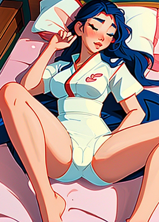 sexy natural beautiful Asian lady sleeping, her male partner rubbing dick on her cheek, ((1 girl, 1 boy)), mans penis fully erect, ejaculating on her sleepy face <lora:bukkake:0.8>, beautiful Asian woman sleeping fully naked in bed, gorgeous perfect face <dpmg_face_cum_v1>, large white cum streak on her face, dick ejaculating on unconscious Asian woman <dpmg_asian_aesthetic_v1>,