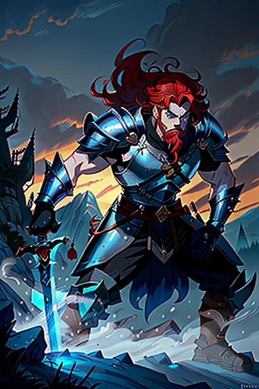 Disney animation, High fantasy, a strong, warrior human, stripping for his princess, wavy red hair, pale skin, angry eyebrows, handsome blue eyes, small nose, strong cheeks, full beard, strong chin, animal skin coat, black leather armor, huge two-handed greatsword, going into battle, battle field, war in the background, castle and dragon in the far background, high definition, 4k quality, excellent lighting, great shading, pristine detail, very clear picture, vibrant colors, accurate at lower promp guidence, ultra realistic, five fingers per hand.