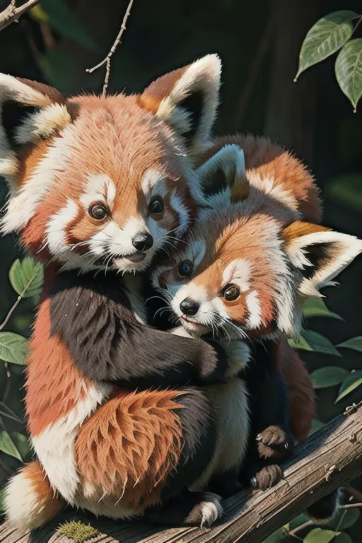 Naked red panda spirit