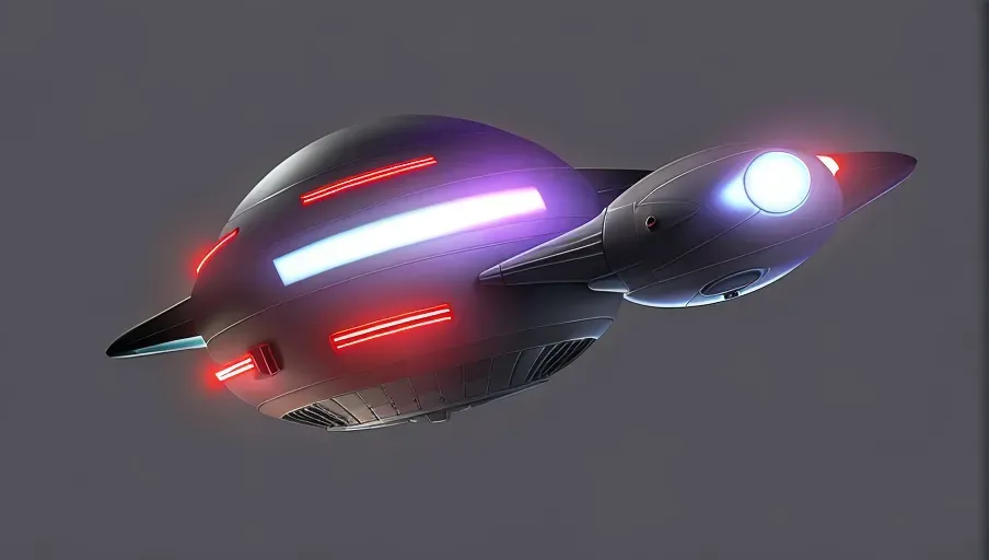 Masterpiece digital painting, sci-fi (Top view of UFO crash landing), (uap)