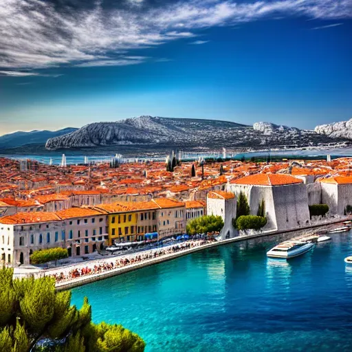Split, Croatia, HDR, 32K, ultra detailed, ultra real, lifelike, photographic image,
