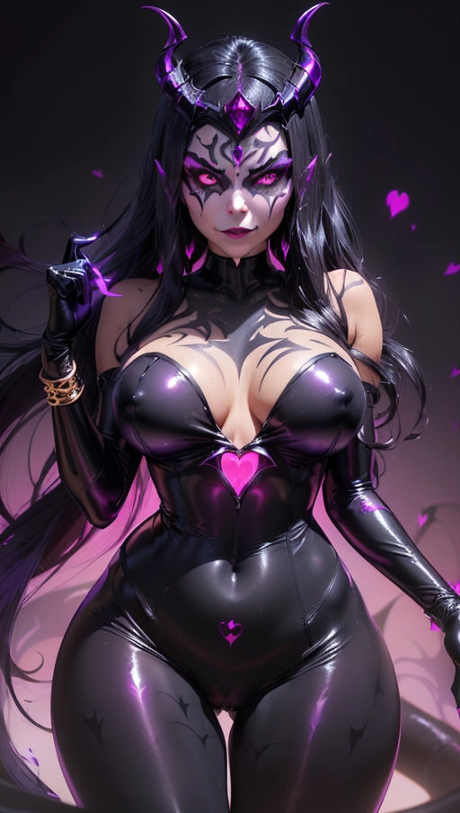 best quality, (((ultra high res))), (((detailed face and eyes))), (perfect face), (big shining heart choker), earrings, jewelry, (((big glowing succubus mark))), ((((big glowing succubus bodymark)))), (conjuring), witch, ((very long voluminous hair)), (((black gloves))), (((black hair))), (((symbiote goo hair))), (((golden bracelet))), (((huge golden hair cuff))), (((black skintight neckholder))), ((face closeup)), lipstick, (((((black demon tail))))), ((black long sleeves)), ((purple glowing heart)), (((demon mark))), heart on womb, (((((bright purple glowing skin tone))))), (((straight black hair))), ((purple glowing clothes)), ((purple luminescent)), ((((purple luminescent skin tone)))), (((purple skin))), (((huge cameltoe))), ((((purple goo everywhere)))), (((symbiote girl))), ((((symbiote goo suit)))), ((goo tail)), (((succubus masquerade))), ((very very long hair)), ((glowing eyes)), ((Victoria Justice)), ((symbiote goo body)), (((dark diamond crown))), (((face closeup))), (((pink diadem))), (((vampire))), ((pale white))