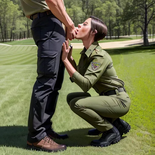 deepthroat, dpmg_side_deepthroat_v1, (big cock), kneeling woman,
park Ranger, mountain, olive green shirt, lifted shirt, green baseball hat, cargo pants, hiking boots,
<lora:dpmg_muscle_girl:0.4>, fit, abs,
high cheekbones, pale, milf, (short hair),
Sweating, oily skin,
(best quality),
beautiful, masterpiece,