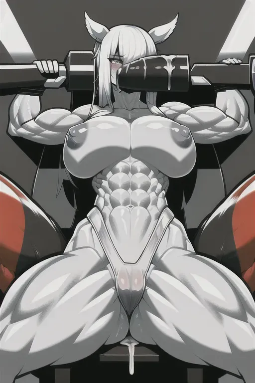 extremely fit girl with ripped abs and biceps, covered in excessive amounts of hot sticky thick cum, massive horse cock, cum everywhere, cum in mouth, cum in pussy, cum on tits, cum on abs