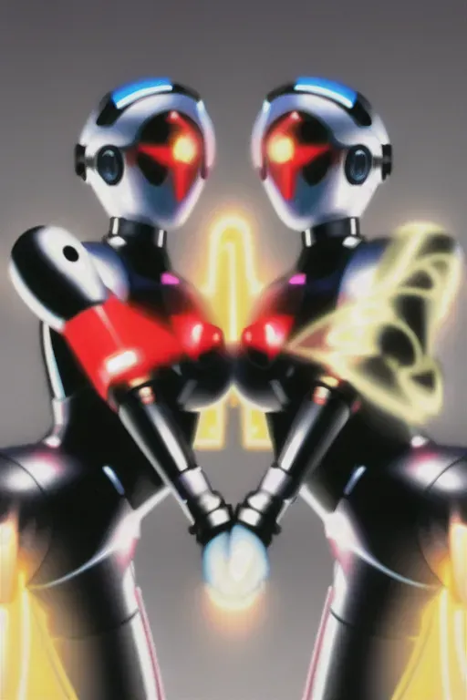 Robots from the game atomic heart, metallic skin, doggy style, 2 man fuck 2 woman in the ass, penetration