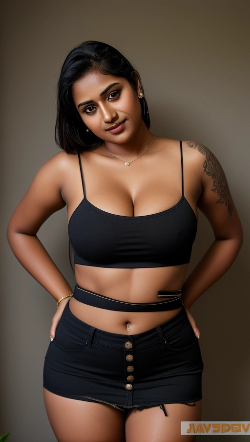 (professional photograph of a 20 years old fit busty indian girl with tanned skin and short straight hair and thick thighs exposing deep cleavage looking at the camera),
cute face, cute eyes, realistic cute face, highly detailed cute face,
highly realistic cute face, reflective eyes, cute eyes,