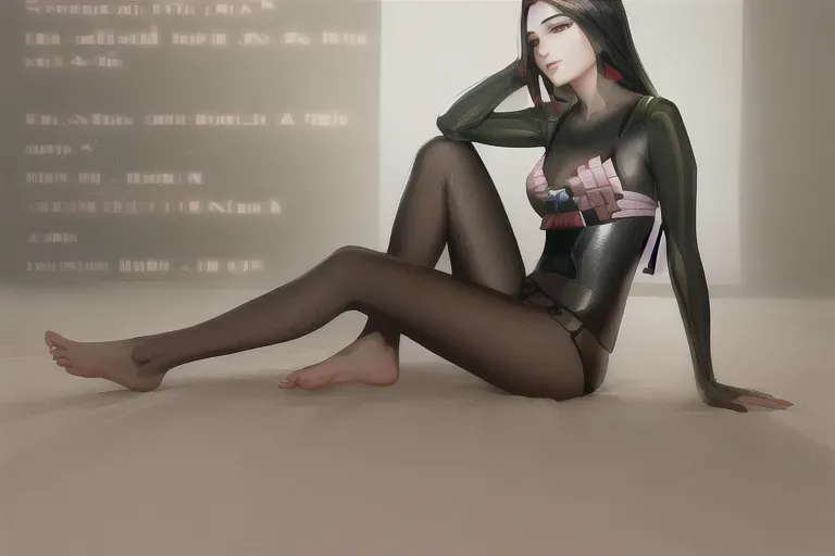 1girl , feudal japan , edo period , night , japanese , highres , short hair, dark hair, black hair, green eyes , almond shaped eyes , thin lips , parted lips, solo, ((masterpiece)),photo referenced::5, pale skin, tenchu, kunoichi, professional, ultra high res, kuugire, stealth, soft feminine facial features, button nose, 25 years old, seductive look, arrogant look, sinister look, detailed face, detailed eyes, dark kimono, feet, foot, toes, toe, underwear, panties,