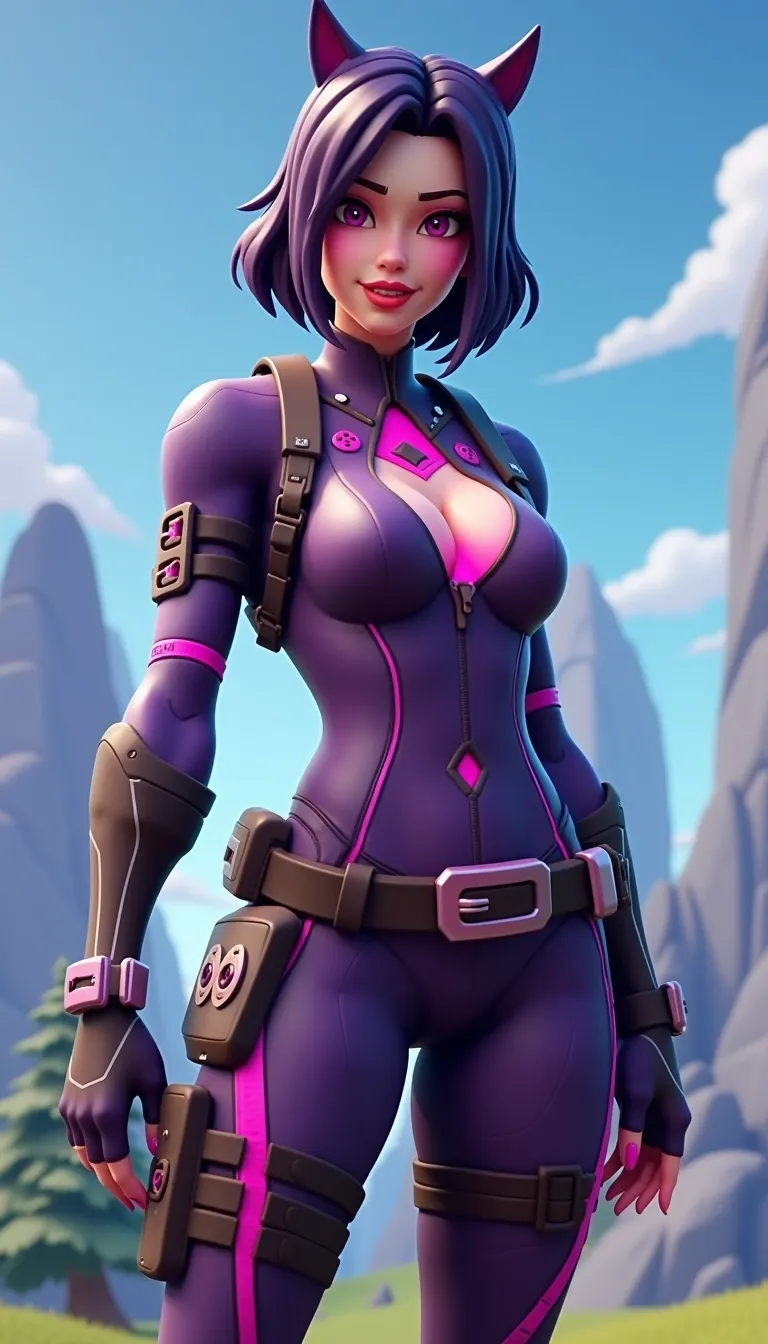 Fortnite evie from fortnite korean big chest area full body