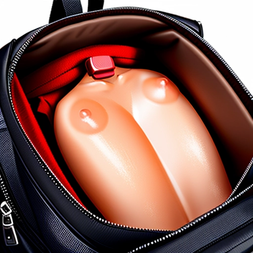 Small flat chest tiny naked pussy laying down backpack