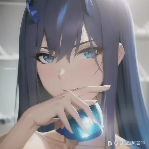 wide shot, 20 year old, an anime girl, athletic, naked, blue, gym, day time, studio light, happy, 8k, professional