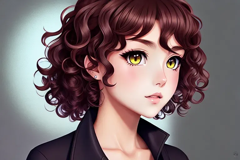 Anime girl with curly hair HD wallpapers | Pxfuel
